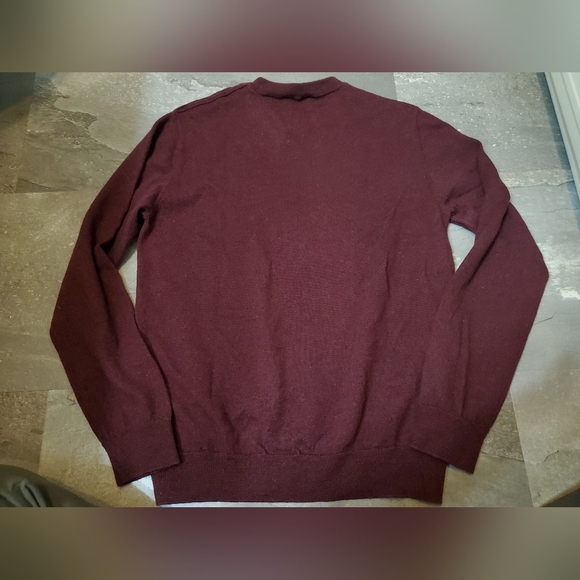 Balibaris "Sailor Marine Sweater". Burgundy. 100% merino wool. Men S. - Picture 2 of 12